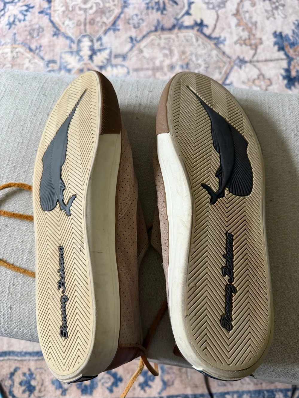 Tommy Bahama perforated suede